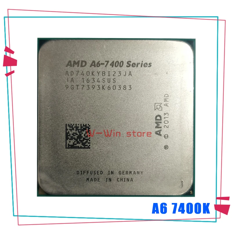 AMD A6-Series A6 7400 K 3 5G двухъядерный Процессор процессор 65 Вт AD740KYBI23JA / AD740BYBI23JA гнездо FM2 +