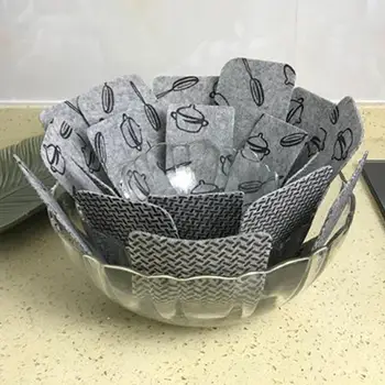 

3pcs Non-stick Protection Pad Pan Bottom Heat Insulation Easy-to-clean Felt Pan Pad for Table Pots and Pans Separator Placemat