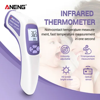 

ANENG HY1113 Baby/Adult digital thermometer infrared forehead temperature gun non-contact thermometer Precise Fast delivery