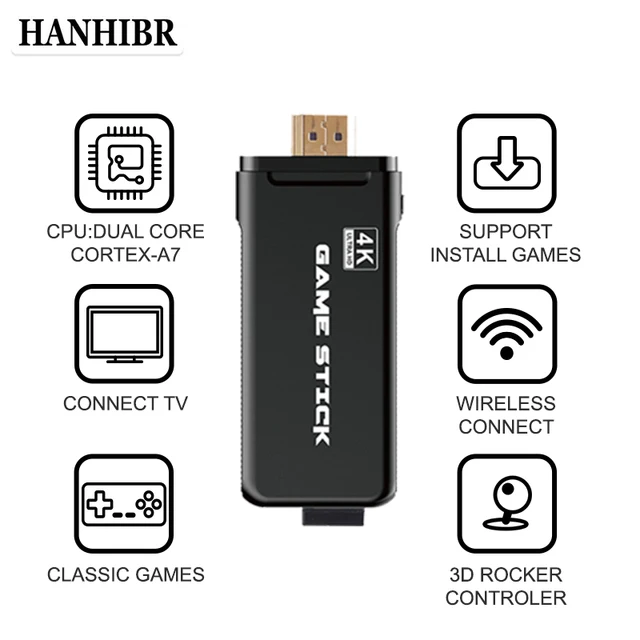 HANHIBR U8 4K HD игровая консоль 2,4G 2