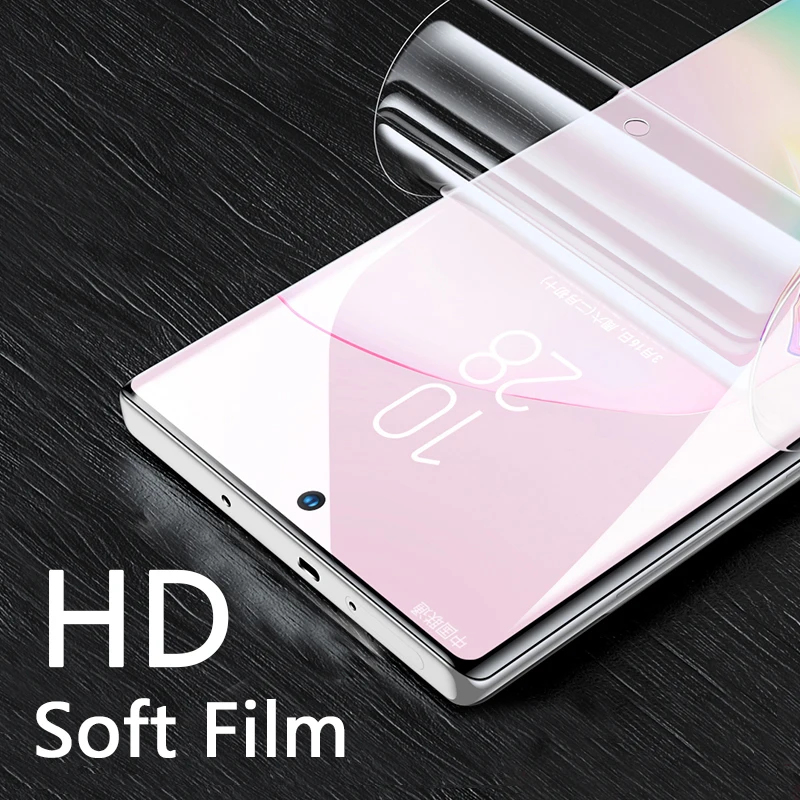 Изогнутая защитная 3D пленка для Samsung Galaxy Note 10 Pro S10 S9 S8 Plus PET прозрачная S10E Lite S7 edge 8 9