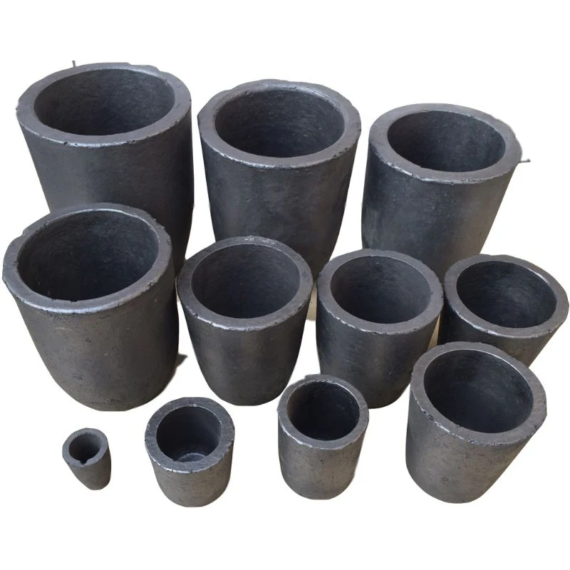 1lbs, Pack of 1 1 LBS Mini Foundry Silicon Carbide Clay Graphite Crucible Cup Furnace Torch Melting Casting Refining Gold Silver Copper Brass Aluminum 3272℉ Withstand 1800 ℃ 