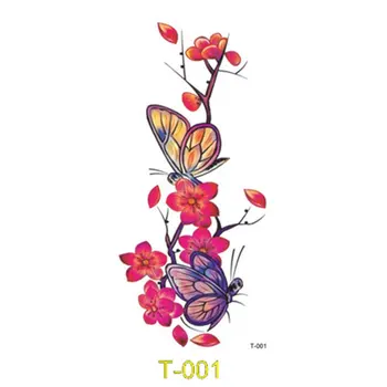 

Girls Original Photo Flower Waterproof Tattoo Stickers Cover Scars Wedding Photography Photo Studio Tattoo Stickers