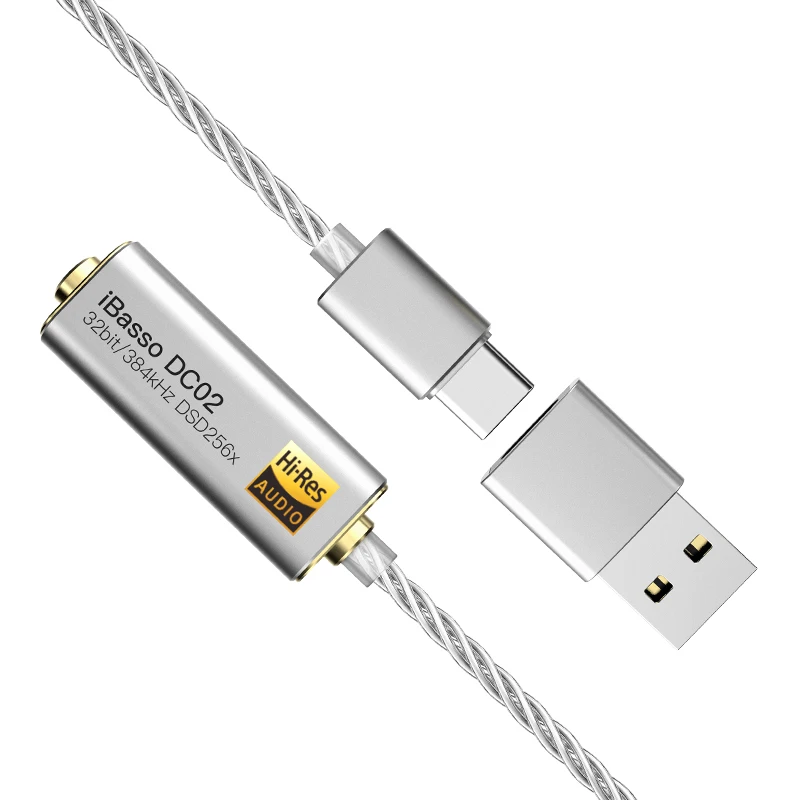 Portable Headphone Amplifier Adapter for DC01 DC02 USB DAC for Android PC Tablets 2 5mm 3 5mm HiFi HiRes Adapter Type C