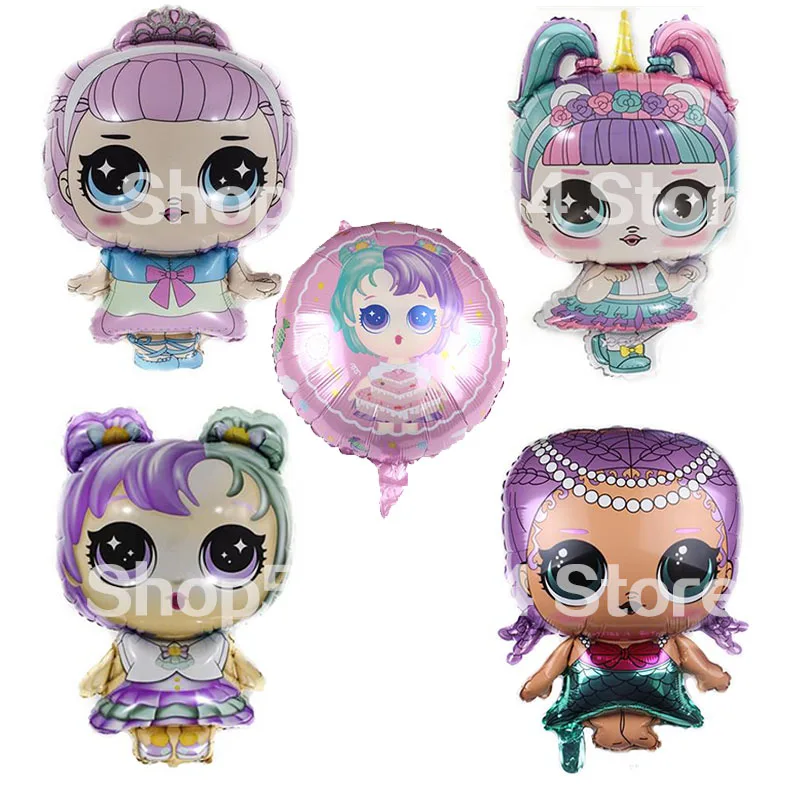 

Hot style surprise doll LOL aluminum balloon bar birthday party decoration wedding decoration balloons