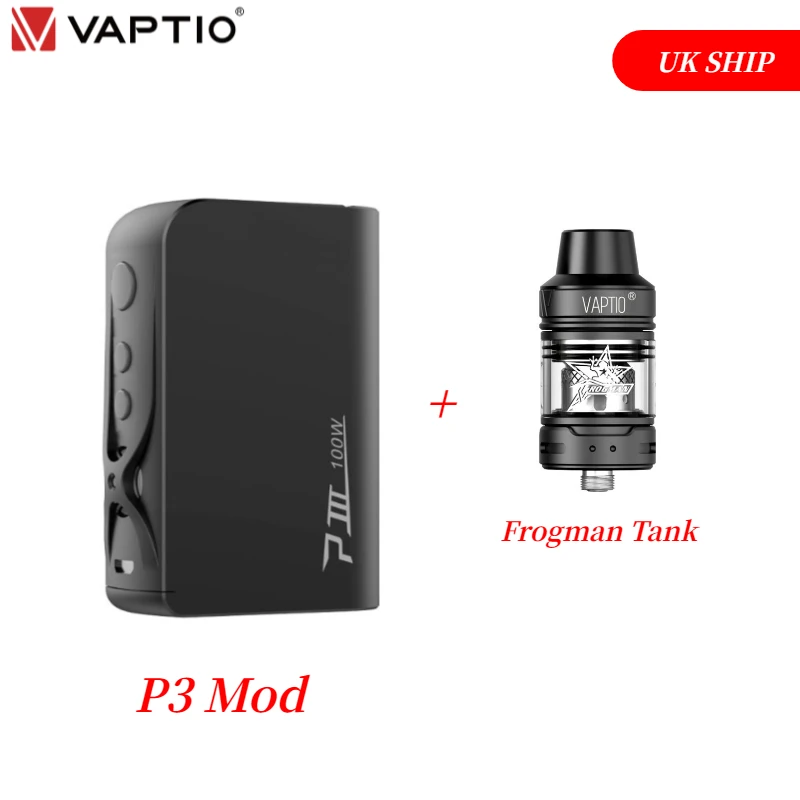 Электронная сигарета Vaptio P3 электронная 100 Вт 3000 мАч атомайзер 2 мл 4 режима