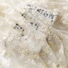 1yard/lot Good Quality Mesh Cotton Embroidery Lace Fabric Soft Cloth Dress Material ► Photo 1/6