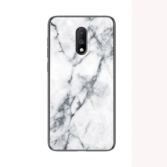 Роскошный Мраморный чехол из закаленного стекла для Oneplus 7TPro чехол для Oneplus 7T 7 Pro Ультратонкий чехол для One Plus 7 6 6T 5 5T 1+ 7 Чехол - Цвет: 1