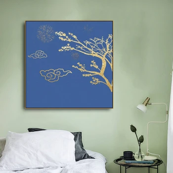 

Chinese Painting Wall Art Canvas Flower Brid Posters and Prints Abstract Art Wall Pictures for Living Room Bedroom Home Decor