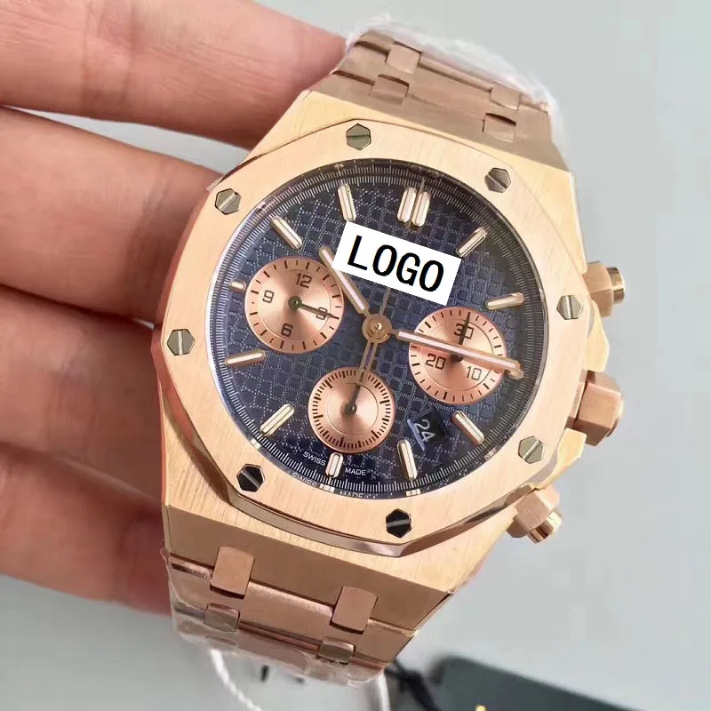 

Watch Men Quartz Audemars Watches AP Royal 26331 Oak AAA Offshore Timing Multi Functional Stainless Steel Waterproof Luminous