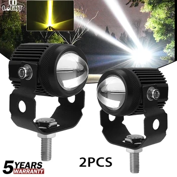 

CO LIGHT 2020 Updated Led Motocycle Headlight Dual Color High Low Beam Led Work Light 12V 24V for SUV Tractor Off Road Fog Lamp