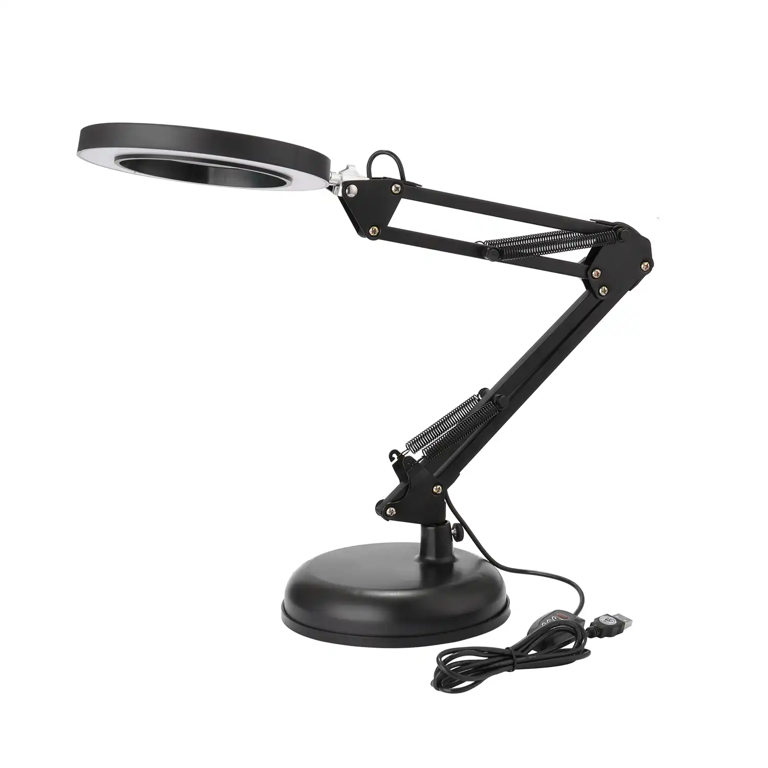 5x Magnifying Glass Desk Lamp Magnifier Led Light Foldable Reading