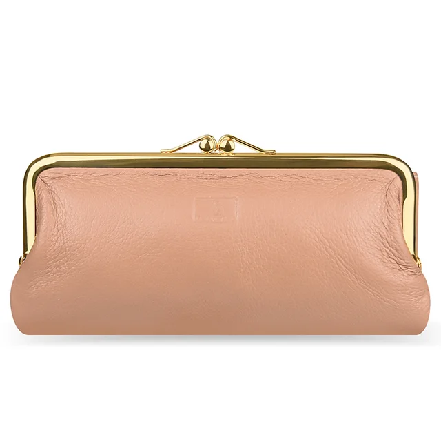 DICIHAYA Women's Wallets Cow Leather Long Cowhide Multiple Cards Holder Portomonee Clutch Female Purse Standard Wallets Girls pink