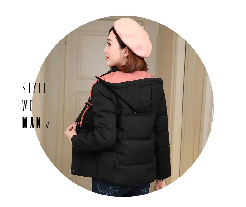 Short down Jacket Cotton-padded Clothes Women's Winter New Style Korean-style Loose Fashion Small Cotton-Padded Jacket Cott