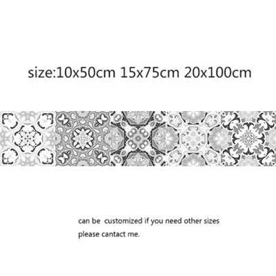 Серая винтажная плитка наклейки ванная комната кухня Backsplash водонепроницаемые