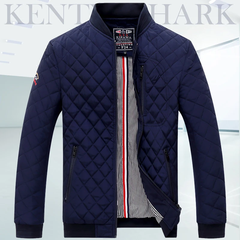 Брендовая одежда весна/зима для мужчин Slim Fit наивысшего качества s куртки M-4XL Повседневная Верхняя одежда новейшая кукла с акулой - Цвет: Dark blue