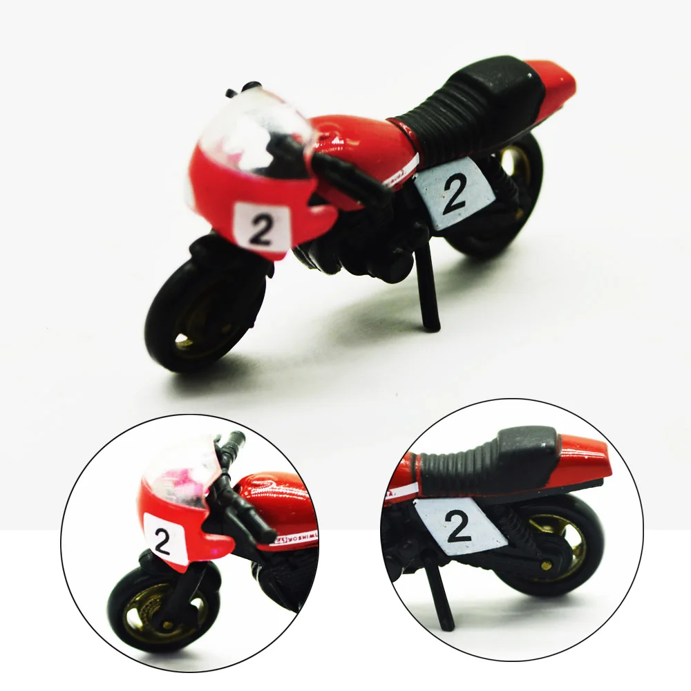 8 шт./компл. 1:50 случайных типов модели мотоцикла игрушки миниатюрная Архитектура цвет движения перевозки для крошечных декораций диорама