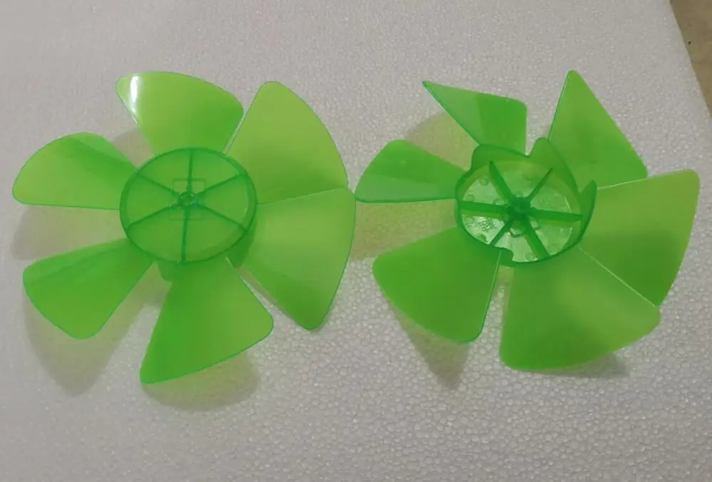 Зеленая пластиковая лопасть вентилятора 10 дюймов настольная Запчасти к вентилятору 8 мм центрального отверстия