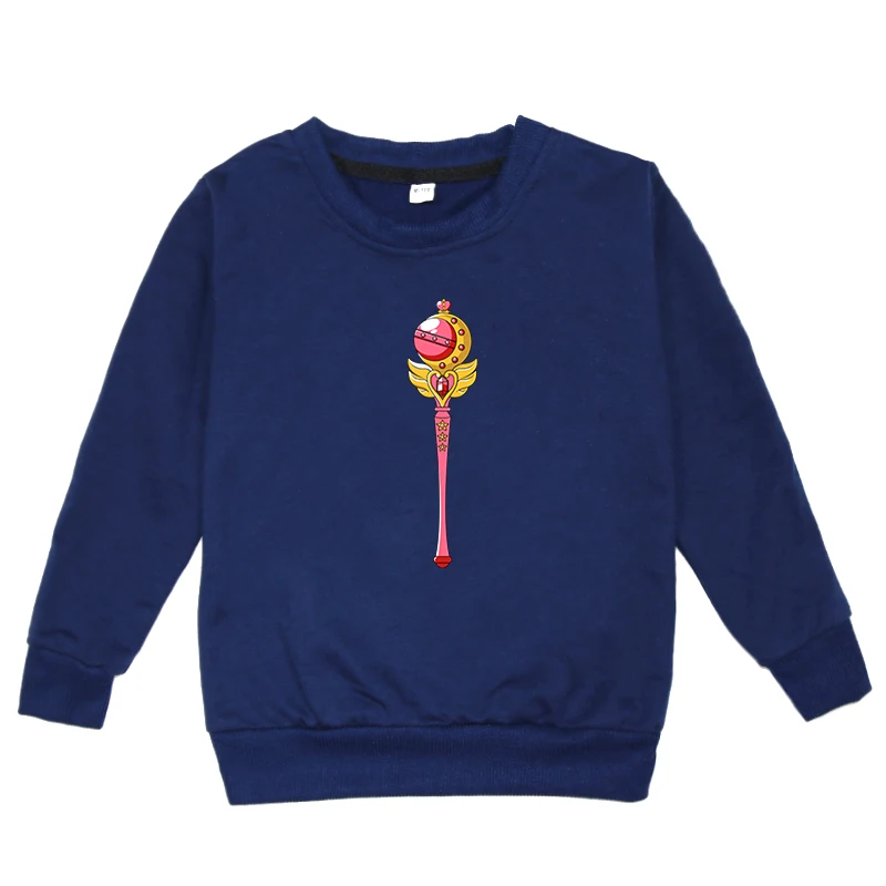 Hoodies 2 Sailor Moon Print Kids Girls Spring Autumn Cotton Clothes Sweatshirt Fashion Baby Boys Long Sleeve Blouse Sweat Enfant Fille - Цвет: Hoodies 2