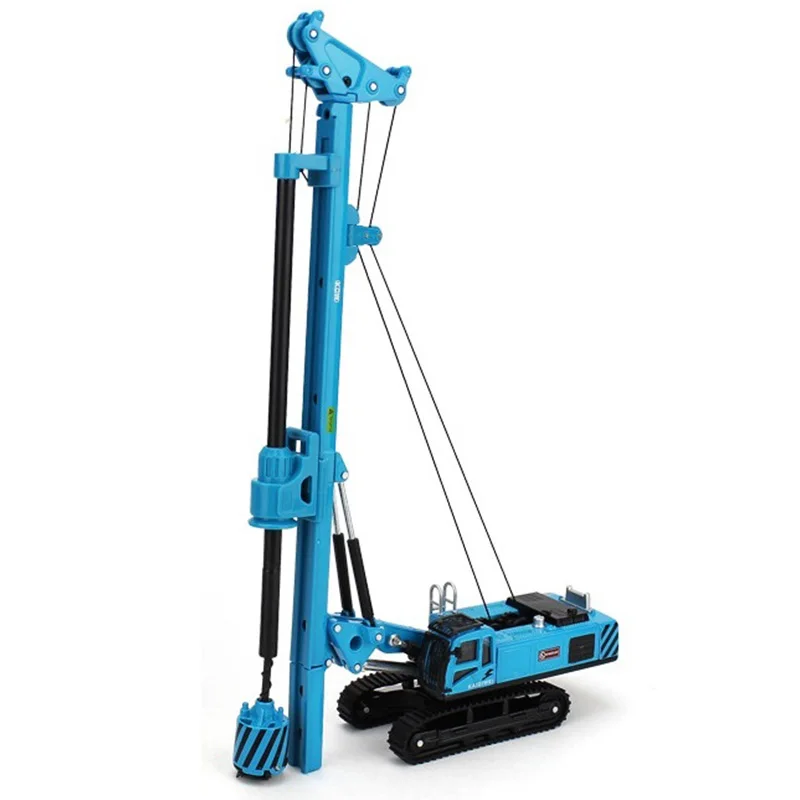 

Hot-Alloy Rotary Drilling Rig Crawler Excavator Diecast Construction Vehicle Model Children Collection Decoration Model Toys