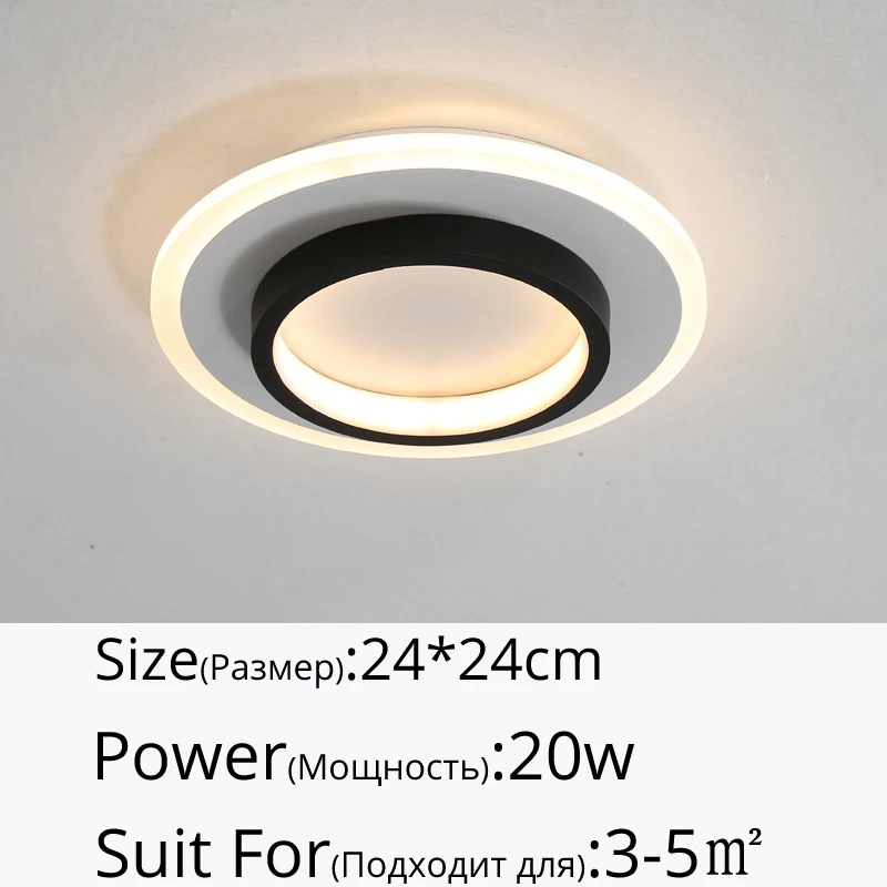 Nordic Modern LED Ceiling Light Corridor Living Room Aisle Light Acrylic Decorative Luminaires Adjustment 3-Colors Ceiling Lamp glass ceiling lights Ceiling Lights