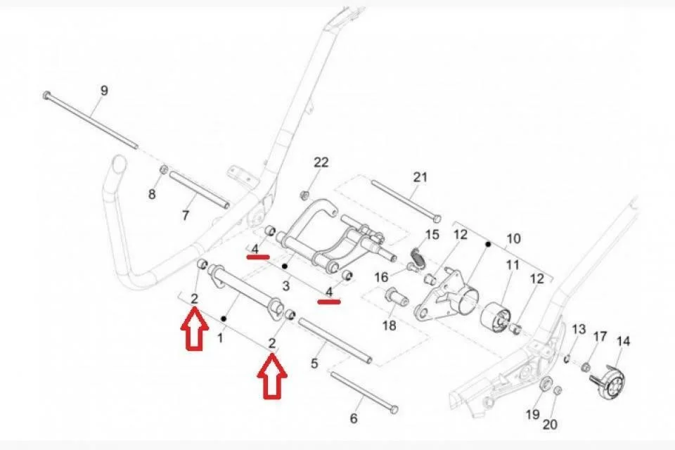 1 шт. самокат качающийся рычаг 2007-2011 56127R/размер гнезда 15x21x14 мм 15*21*14 мм