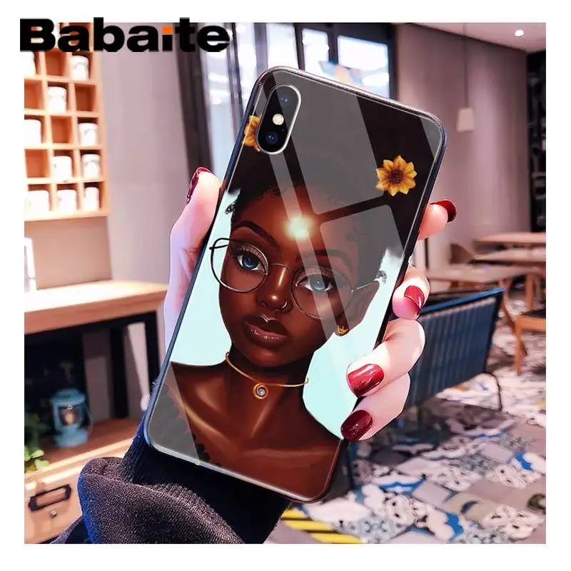 Babaite Черная Королева мультфильм поппин шаблон ТПУ стекло PhoneCase для iPhone XR XS MAX X 7 8 6S Plus 11 11Pro 11Pro max Coque Shell