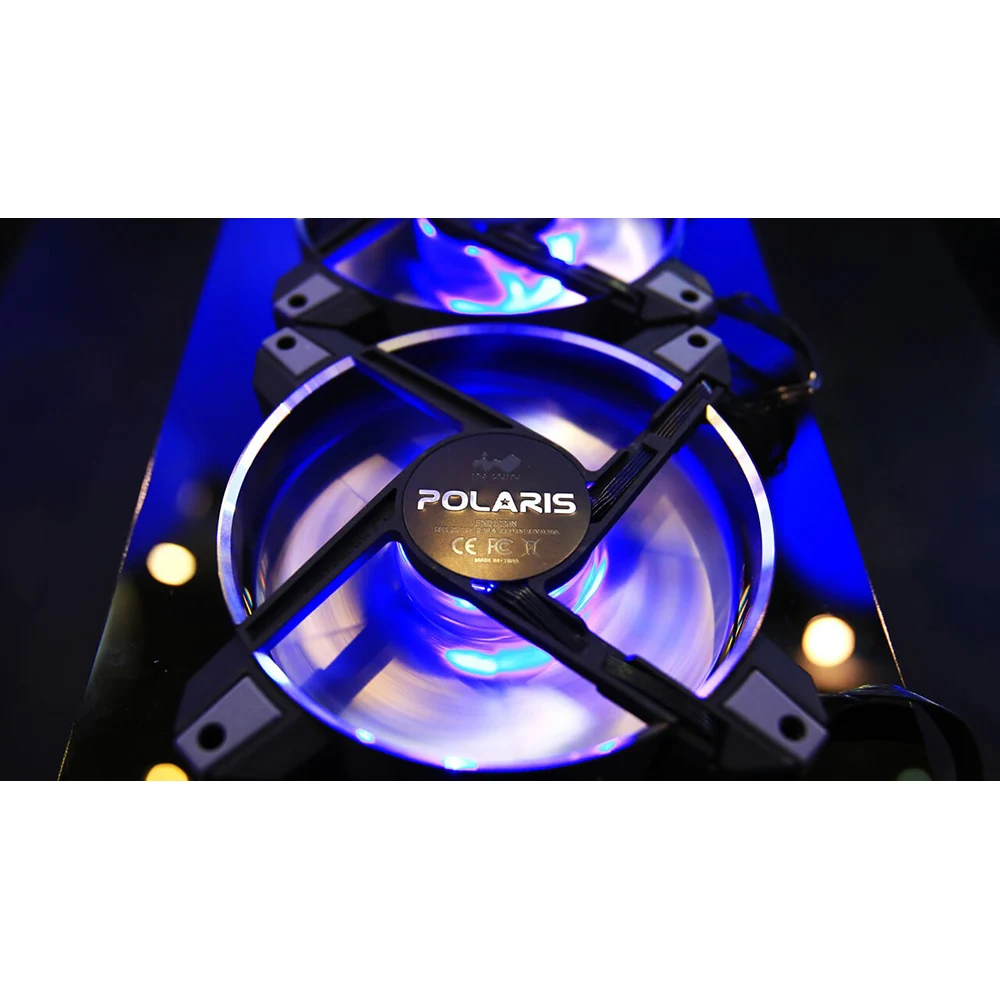 InWin Polaris RGB Алюминиевый 120 мм кожух вентилятора с бликовым покрытием кулер