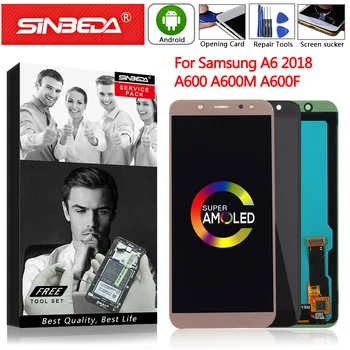 

AMOLED For SAMSUNG Galaxy A6 2018 A600 LCD Display Touch Screen Digitizer Assemble For Samusng A600 Display A6 2018 A600F A600FN