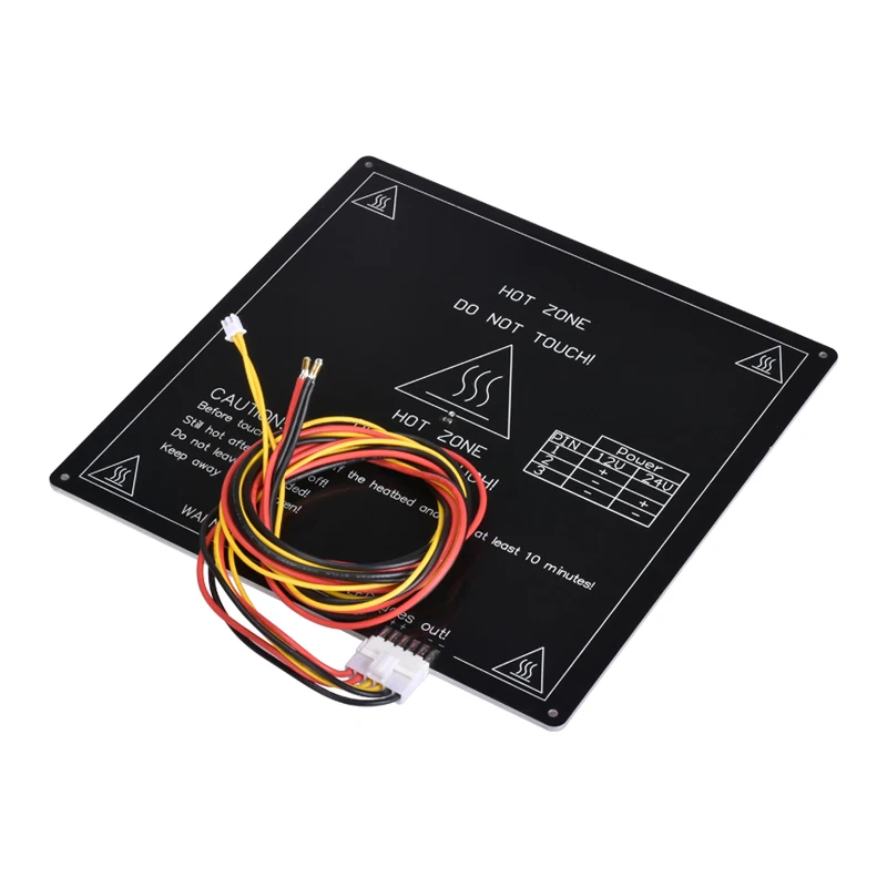 

3D Printer Aluminum Heated Bed Print Table Pcbs Heater Mk3 Hot End Square Mk3 Printing Built Platform 220X220X3Mm