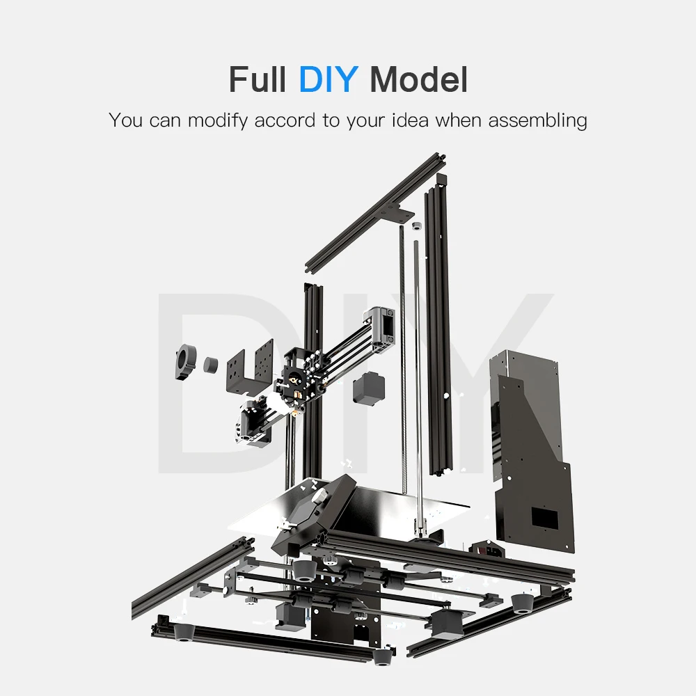 3D принтер Anet A8 Plus обновленный 300*300*350 мм малошумный высокоточный настольный