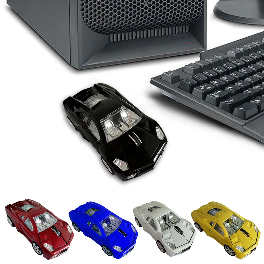 2,4 ГГц Беспроводная мышь USB интерфейс форма автомобиля Фотоэлектрические оптические мыши домашний игровой компьютер аксессуары Питание от батареи