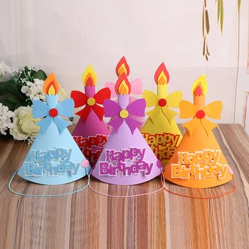 

Creative Children Adult Birthday Hat Party Accessories Disposable Cartoon Photographic Prop Paper Hat