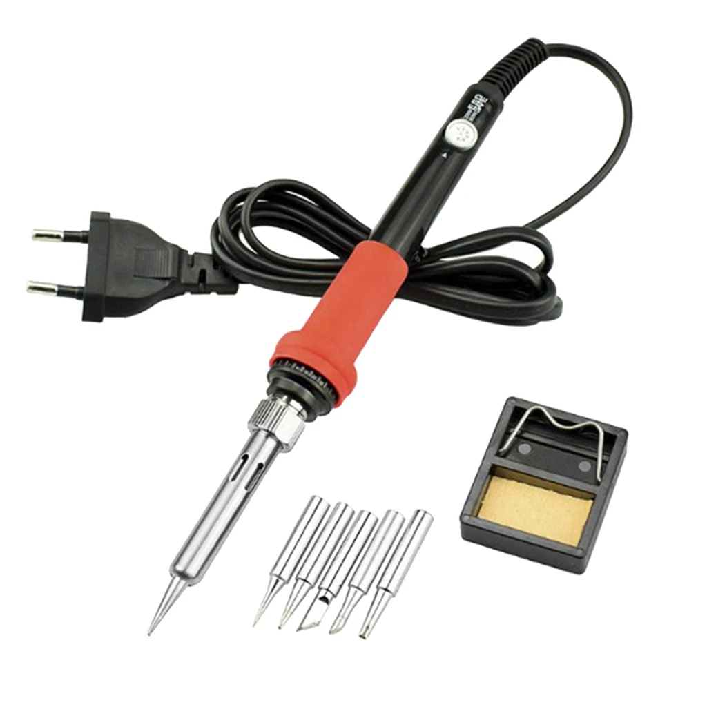 

Adjustable Temperature Electric Welding Soldering Iron Tools 5 Tips 220V