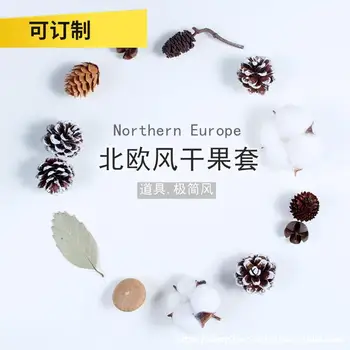 

Leaf Photography Christmas a Pine Cone Fruit Props Decoration Decoration Natural Plant Background Photo Shoot Pine Cones 10 Smal