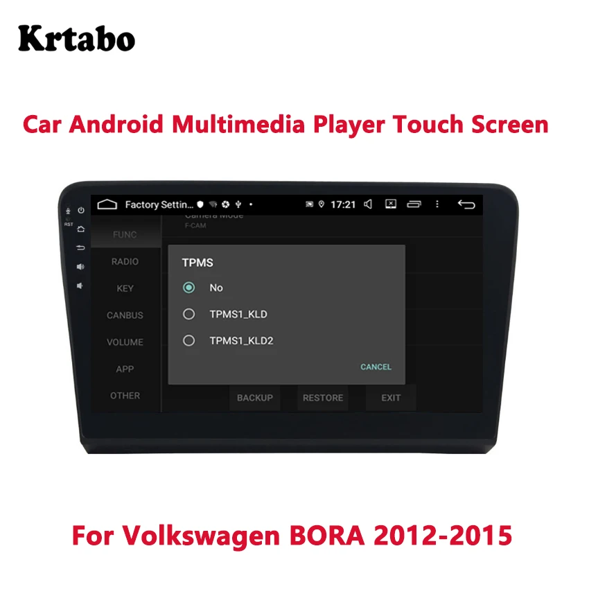 Krtabo автомобильный Радио Android мультимедийный плеер для Volkswagen BORA 2012 2013 Android 9,0+ 8 ядерный 4+ 32+ gps+ DVR+ легкое подключение