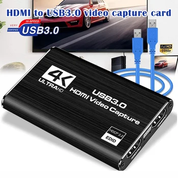 

Portable HDMI Video Capture Card 4K Screen Record USB3.0 1080P Game Capture Device DU55