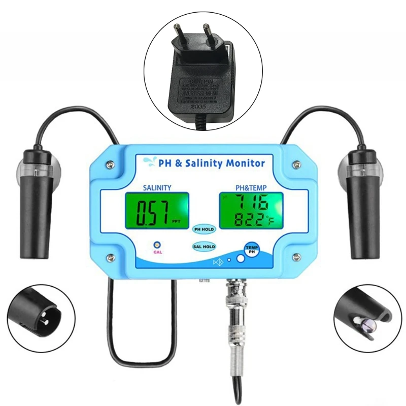 

3 in 1 Multi-parameter PH/Salinity/Temperature Meter Water Quality Tester