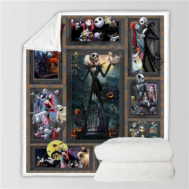 Новые одеяла Jack, 3D цифровая печать, удобное хлопковое шерстяное одеяло, двойное одеяло на подкладке, можно настроить - Цвет: 7