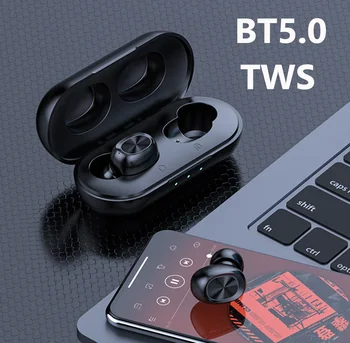 

Wireless Bluetooth Earphone BT5.0 Touch Control Wireless headset Sports Waterproof Headphones TWS300mah Miniheadsets With Microp