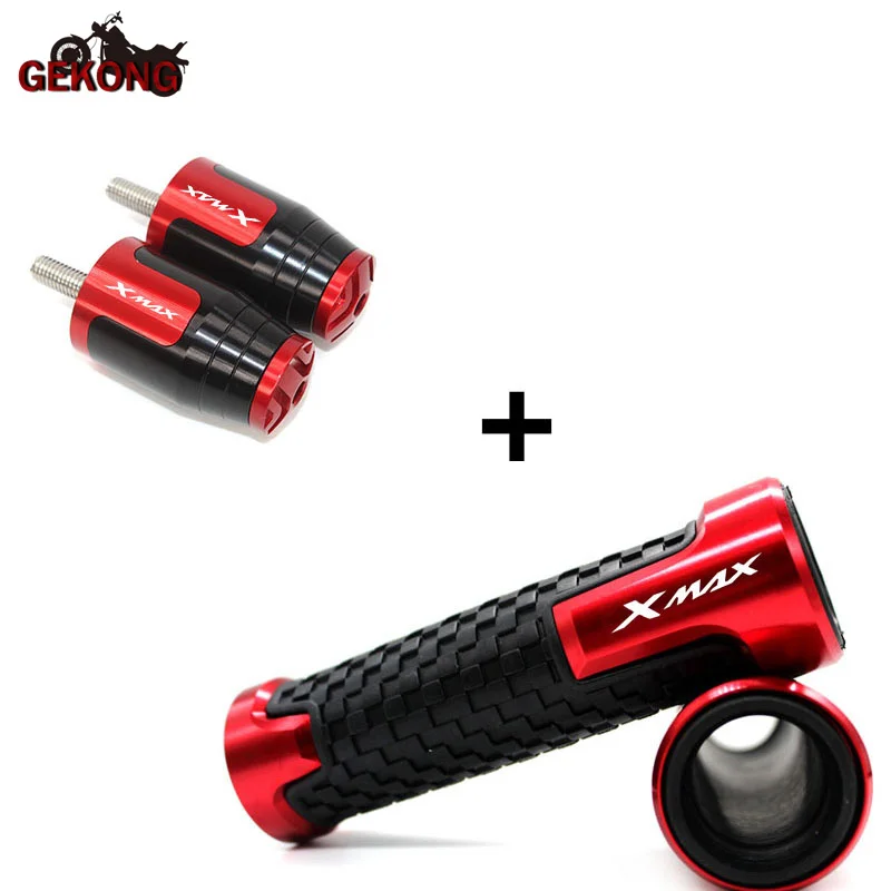 

Motorcycle Accessories XMAX 7/8" 22MM Handlebar Hand Grips Handle Bar End Cap plug For Yamaha xmax 125 250 300 400 X MAX 2017