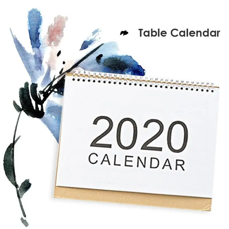Creative 2020 Table Calendar Hand Painting 365 days Daily Planner Notes Agenda Checker Kraft Paper Home Office Notepad | Канцтовары для