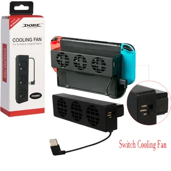

Super Turbo USB Cooling fan Dock Cooler with 3-Fan USB Cooling Fan Dissipate heat fan for NS Nintend Switch Console Accessories