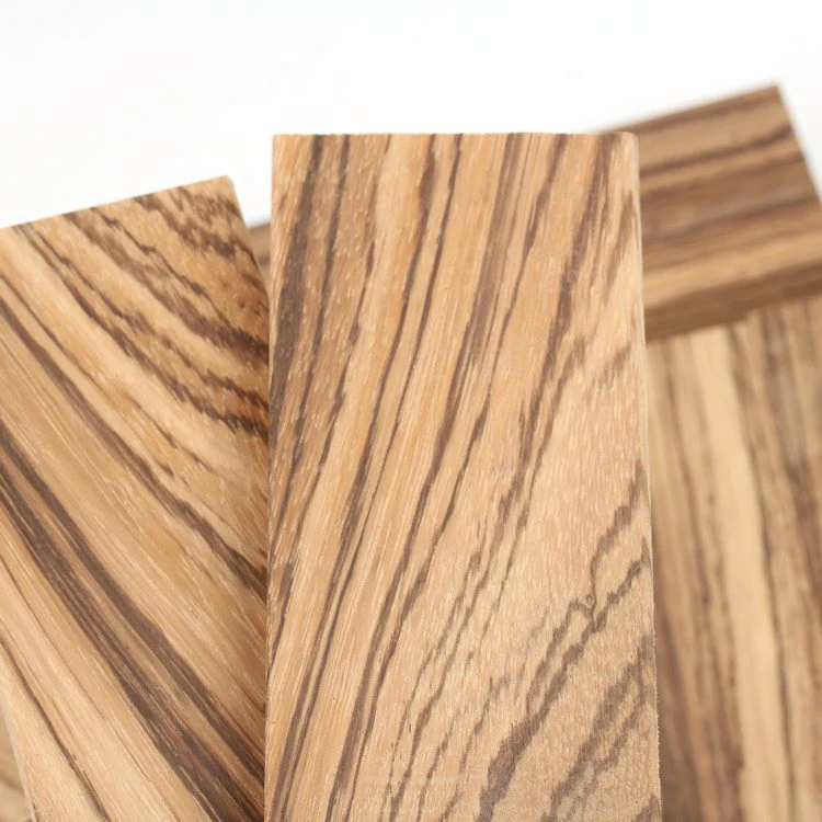 

African zebra wood Knife handle material Woodwork DIY wood block 120*40*10mm