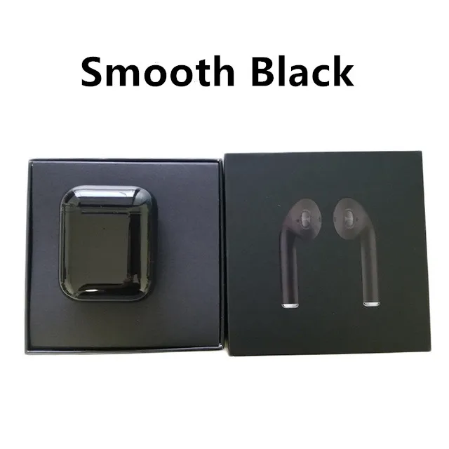 Новинка i9000 TWS 2nd черные беспроводные наушники Bluetooth 5,0 6D 8D басовый звук наушники Smart sensor Беспроводная зарядка PK i500 i800 TWS - Цвет: Smooth Black
