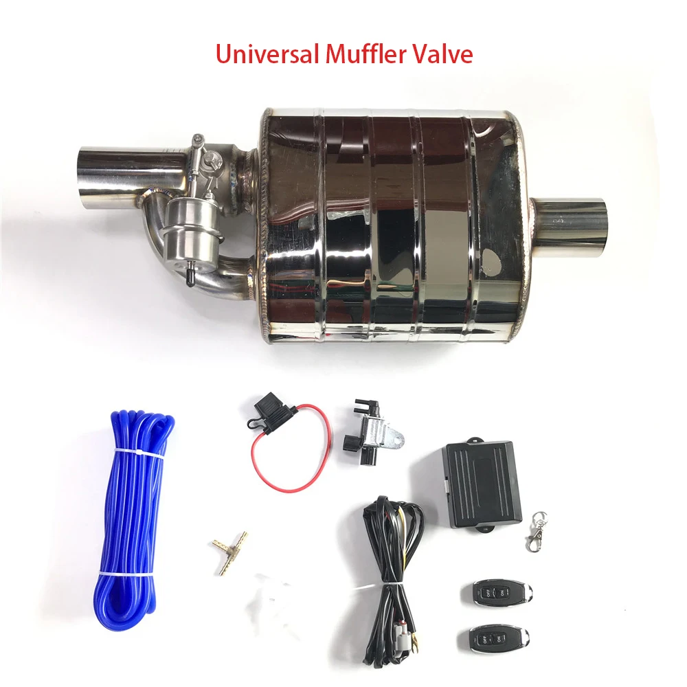 Exhaust Muffler With Dump Valve Stainless Steel Electric Exhaust Cutout