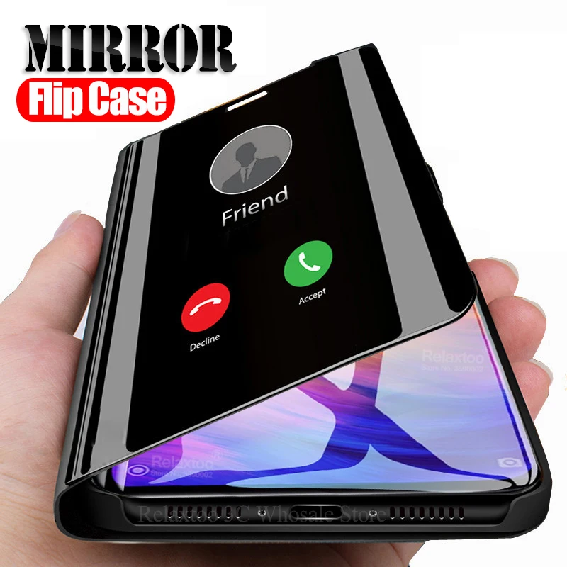 

Mirror Flip Case redmi note 7 leather stand Cover For xiaomi redmi 7a case xaomi redmi7a redmi7 a a7 book view phone coque funda