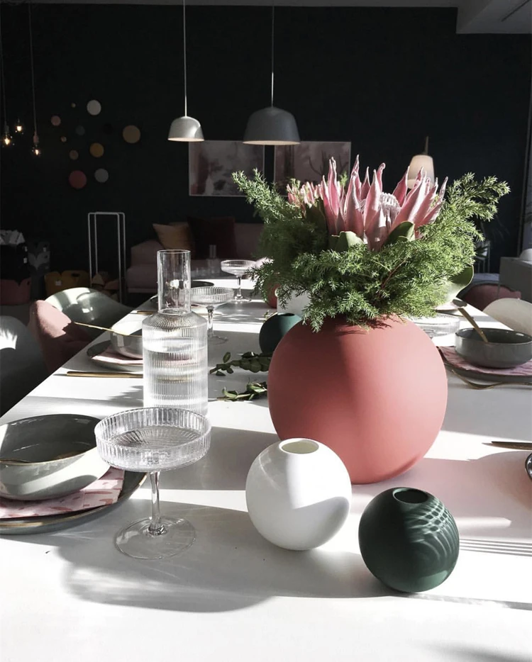 Скандинавская керамическая ваза сферические Morandi ремесла украшения журнальный столик украшение стола ваза произведение искусства украшение гостиной