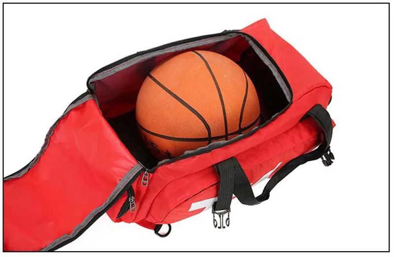 New Sport Gym Bag Men Women Outdoor Waterproof Backpack Separate Space For Shoes Handle Bag