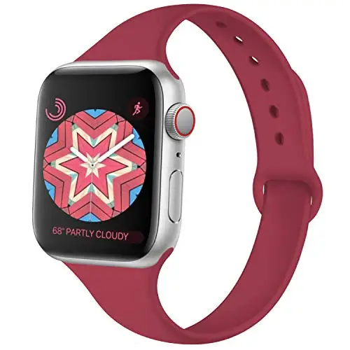 Мягкий силиконовый ремень для наручных часов Apple Watch Series 5 4 3 2, 38 мм, ремешок 42 мм, сменный спортивный браслет, ремешок для наручных часов iWatch, 4, версия 1, 2, 3, ремешок - Цвет ремешка: red